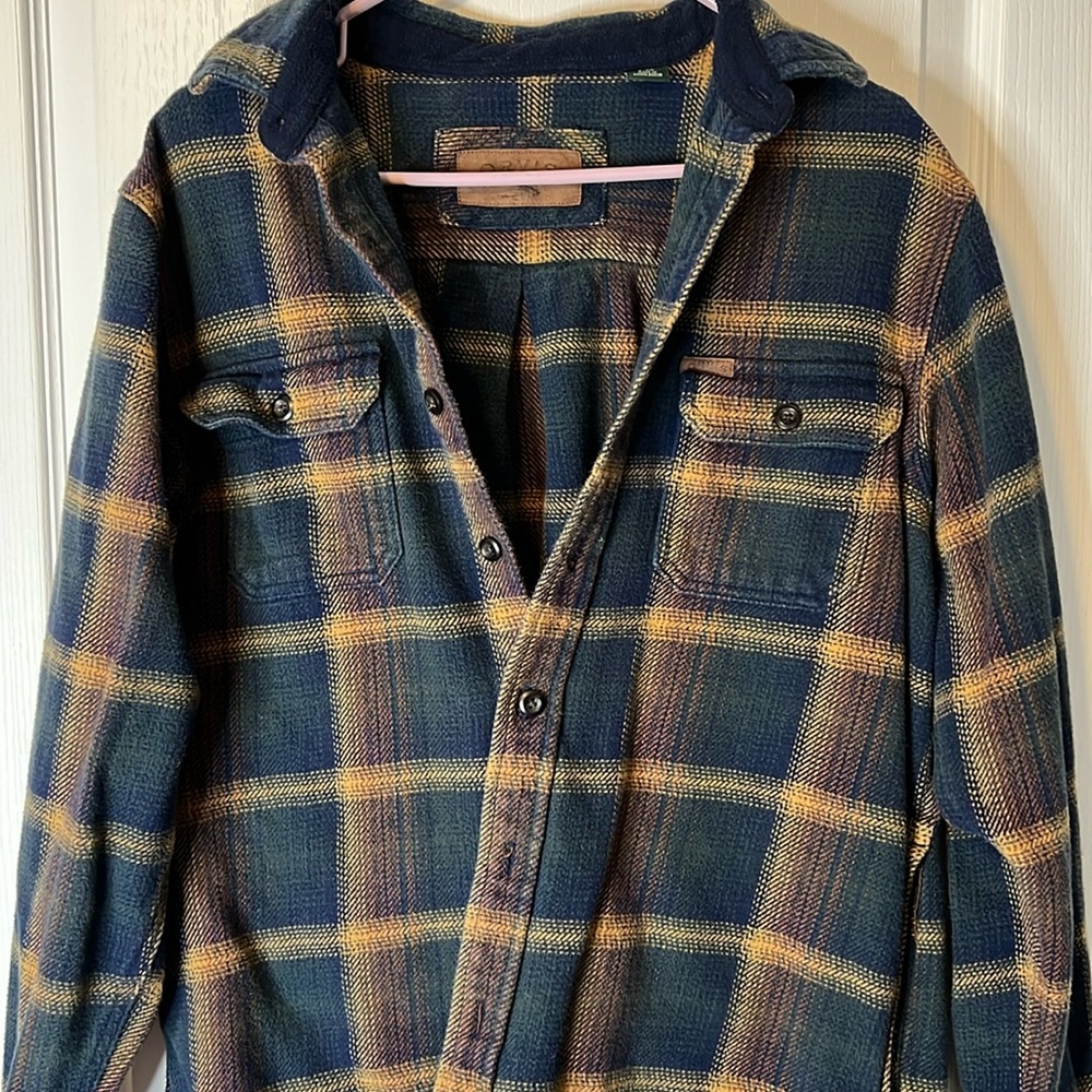 ORVIS flannel 💙💛💜